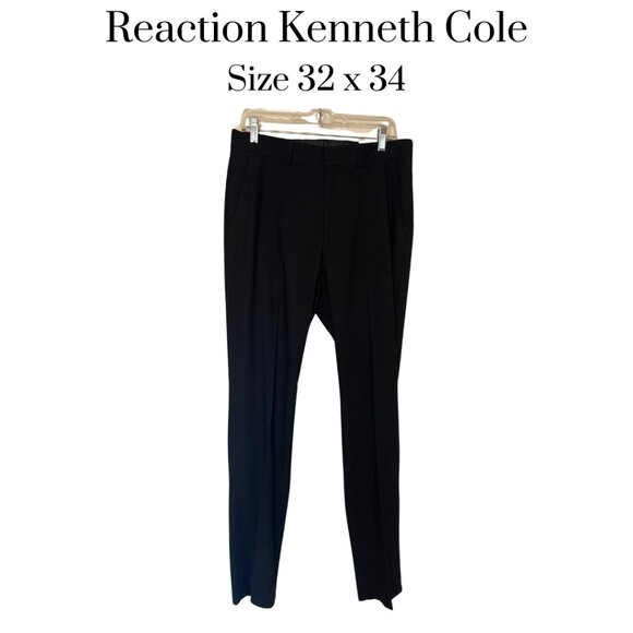 NWT Reaction Kenneth Cole Modern fit flex suit separate pant Techni-Cole 32 x 34 - Picture 1 of 8